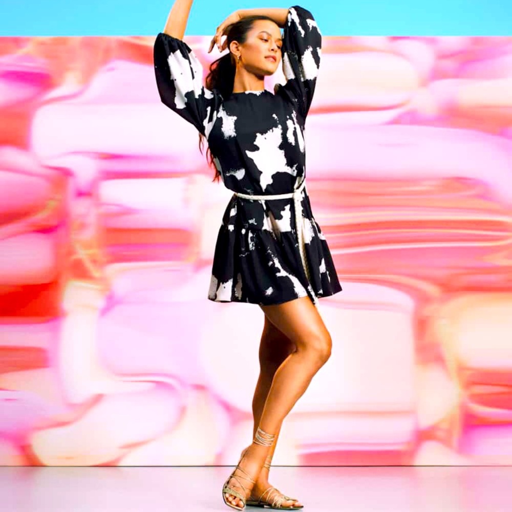 Alexis x Target Rope Belt Tiered Dress